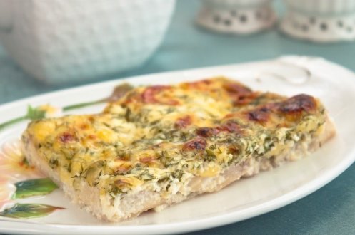 Рыба в сырно-сливочном соусе