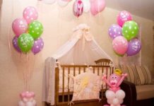 Самые популярные композиции из шаров на рождения малыша